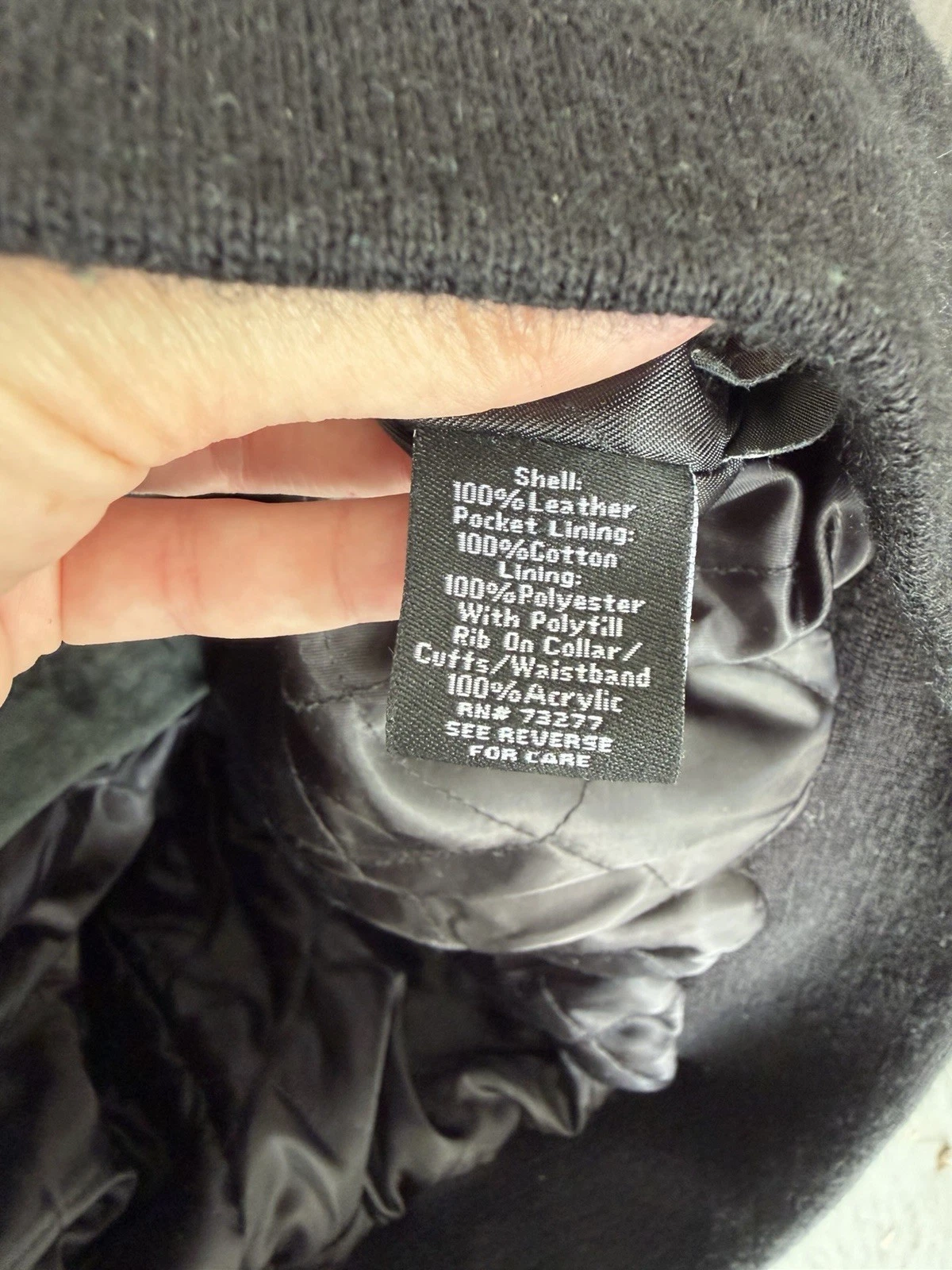 Vintage Croft & Barrow Green Suede Leather Bomber Jacket Mens M Quilted 90s - product detail image 3