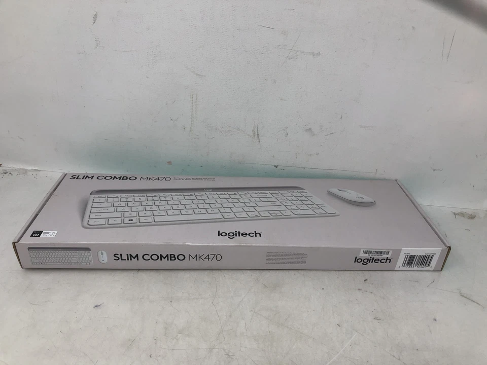 Logitech MK470 Slim Combo Wireless Keyboard and Mouse, White - Plug & Play - Image 3 of 4