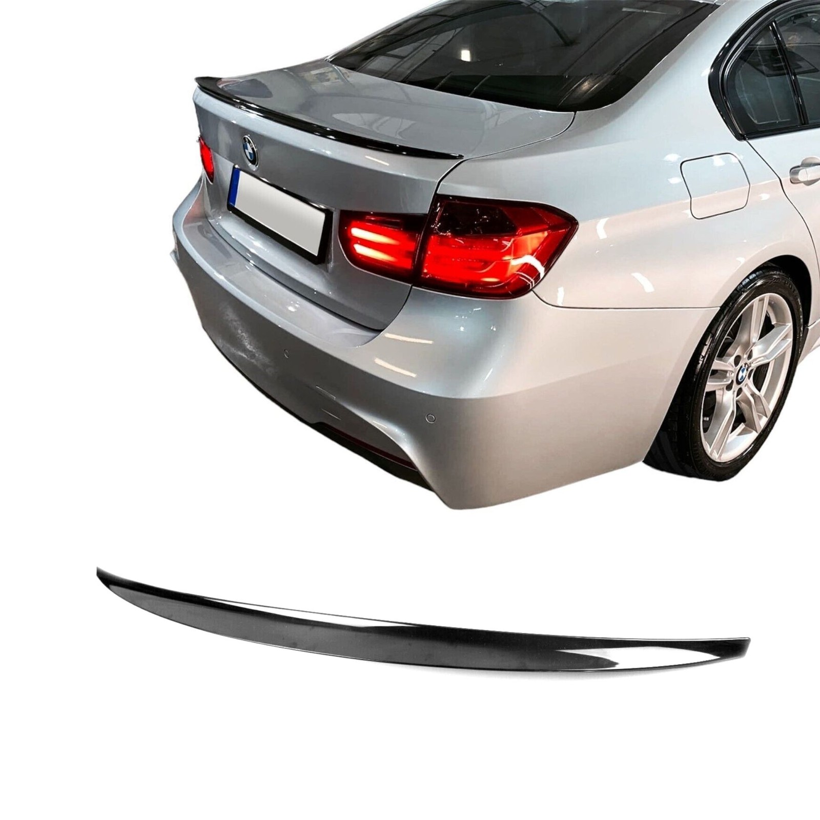 New Rear Spoiler Fits for BMW F30 F80 3er Limo, Rear Wing Black Gloss