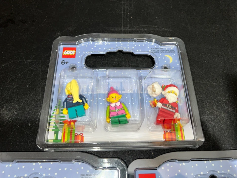 Lego Holiday Christmas Gingerbread, Santa, Elf, Kids Minifigures Lot Of 9. - Image 3 of 4