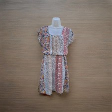 Womens Medium Floral Patchwork Boho Summer Dress Casual Spring Outfit Easter