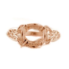 Semi Mount Cushion 10.00 mm Engagement Ring 925 Sterling Silver Ring