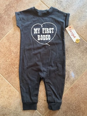 Cat & Jack Unisex My First Rodeo Short Sleeve Bodysuit Size 6 Months NWT