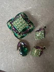 Juliana Vintage Rhinestone Costume Jewelry Necklace, Earrings, Pins, Brooch