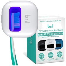 UV-C Toothbrush Cleaner Holder - Wall Mount, Magnetic