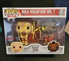 Hulk hogan signed WWE special edition Hogan Mr T figure funko pop COA photoproof