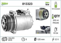 Valeo 813323 Kompressor, Klimaanlage FüR Ford Volvo