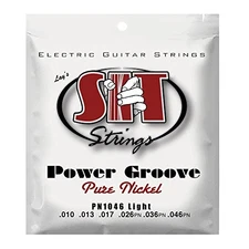  Power Groove Pure Nickel Electric Guitar Strings (S.I.T.), Rock-n-Roll (9-46)