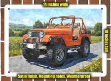 Metal Sign - 1978 Jeep Cj 5 3 Watercolor - 10x14