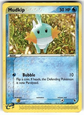 Mudkip 59/109 Common Ruby & Sapphire Pokemon MP eReader
