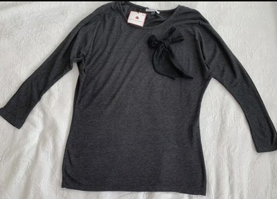 Envie de fraises Blouse Top Grey New with Tags Maternity Made in France UK10/12 