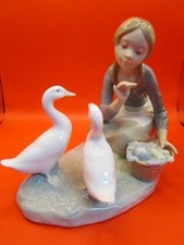 Lladro Food For  Ducks 4849 By Alfredo Ruiz 1973 Original