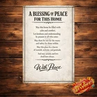 Prayer Room Christian Wall Art Vintage Religious Metal Tin Sign 8x12