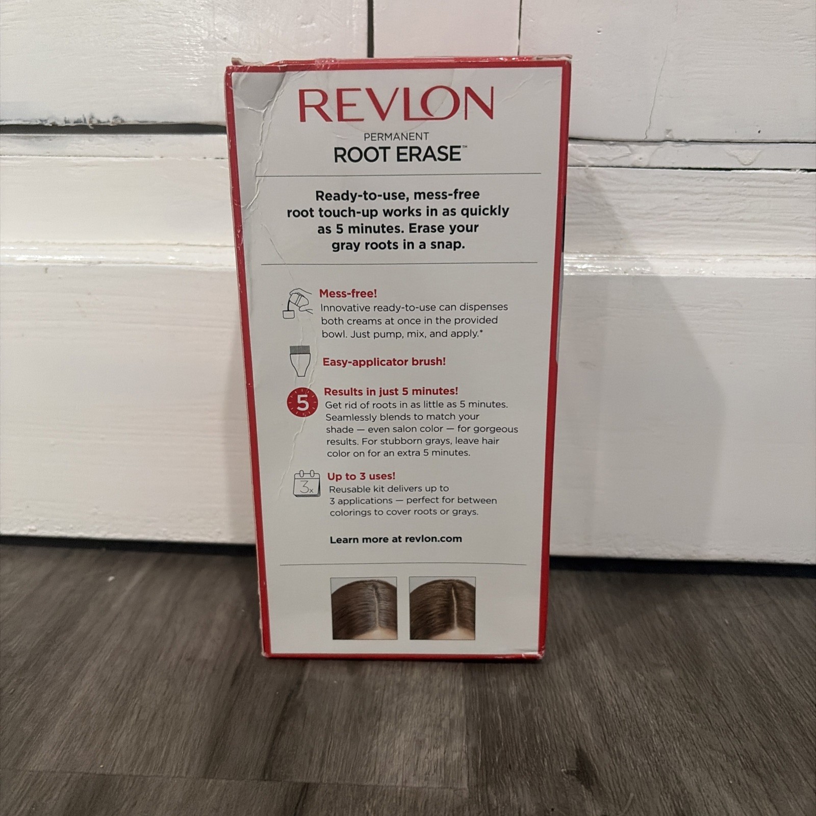 Revlon Root Erase  Hair Color Shade #6 Light Brown Discontinued. New Sealed