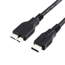 External Hard Drive Cable to USB C, 1.5FT Micro B 3.0 to USB C Cable 10Gbps for