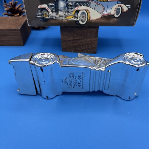 Vintage Avon Silver Duesenberg Wild Country After Shave Car Bottle Full w/ box - Picture 5 of 10