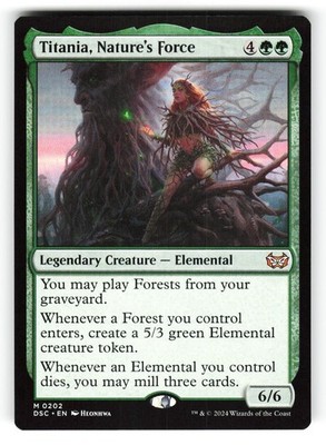 Titania, Nature's Force #202 (NM) (DSC) (Non-Foil) MTG Magic