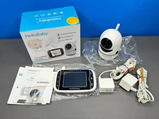HELLOBABY HELLO BABY HB65 WIRELESS VIDEO CAMERA MONITOR PAN TILT ZOOM 2.4GHz