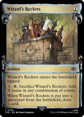 MTG - Wizards Rockets - Silver Foil - Herr der Ringe Magic the Gathering