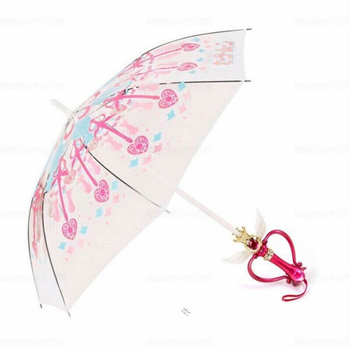 Sailor Moon Cosplay Umbrella Transparent Luminescent Bumbershoot Props Gift New - Picture 4 of 10