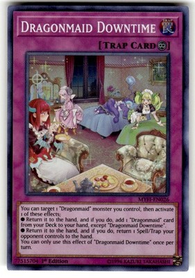 Dragonmaid Downtime MYFI-EN026 Super Rare Mystic Fighters Yu-Gi-Oh Near Mint