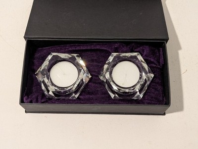 S&P Living Crystal Candle Holders New 