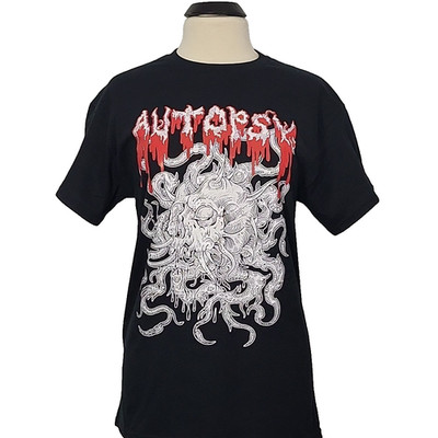 AUTOPSY Band Logo L LARGE T-Shirt Black Mens
