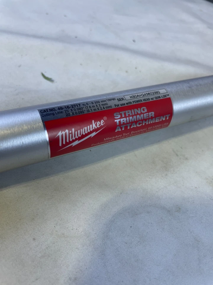 Milwaukee 49-16-2717 Quik-Lok String Trimmer Attachment With Power Head 3016-20 - Image 4 of 4