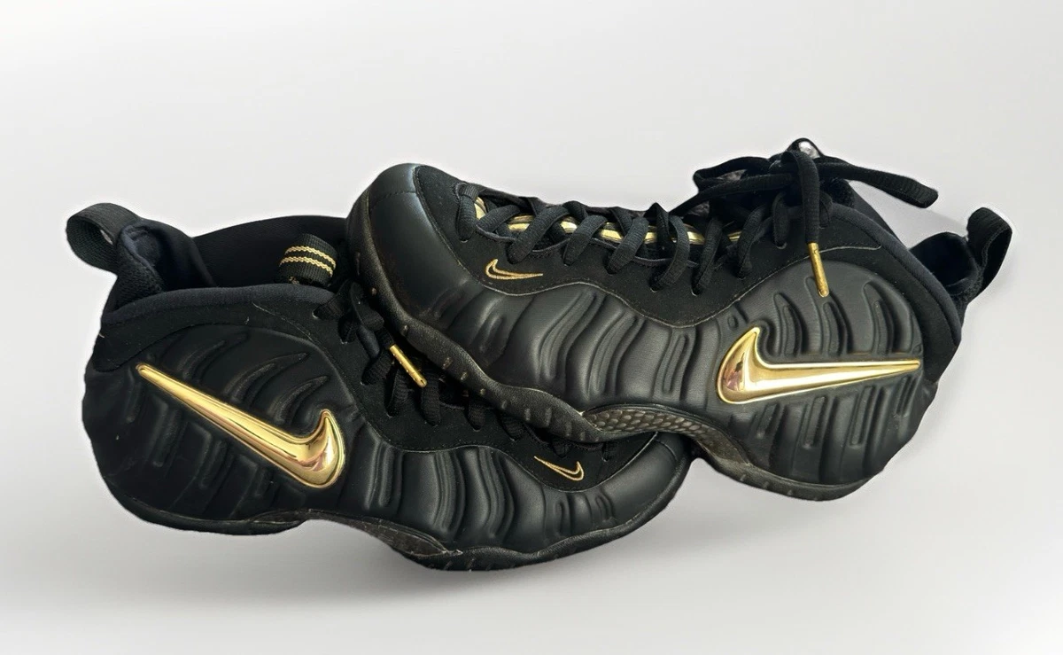 Preços baixos em Nike Air Foamposite Pro Black Metallic Gold | eBay