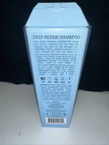 PACK OF 6-Saphira Mineral Essentials DEEP REPAIR-SHAMPOO ONLY 13.5oz Each
