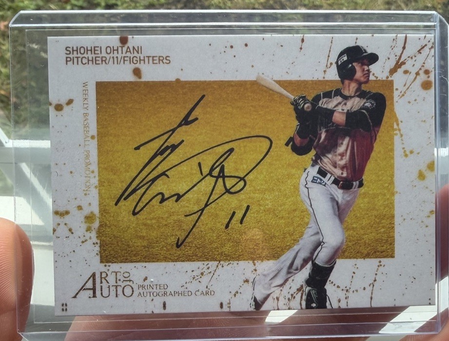 2014 BBM - 1st Version Promotion Art of Auto Shohei Ohtani RC