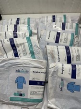 11 Isolation Gowns Disposable AAMI Level 3 Blue Medical Small/MEDIUM Read Descri