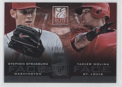 2014 Panini Donruss Elite Face to /999 Stephen Strasburg Yadier Molina #10 0a1