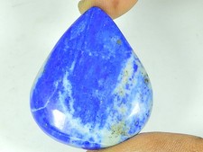 31X37X05 MM Natural Lapis Lazuli Pear Shape Cabochon Loose Gemstone 64Cts.