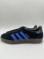 Adidas Men  s Gazelle Indoor Originals Size 9 Black/Blue JQ2692 