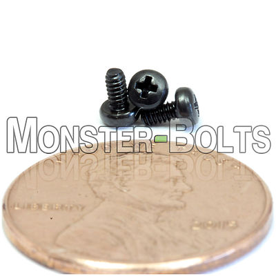 1PC Pan Head Machine Screws, Steel, Black Oxide, DIN 7985A M1.6 / 1.6mm