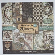 Stamperia 12" X 12" 10 Double-Faced Sheets Paper Pad Alchemy Open But New