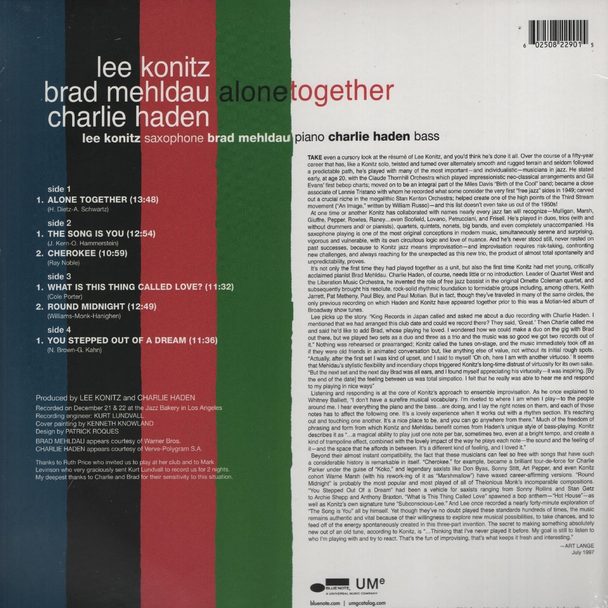 Lee Konitz & Brad Mehldau & Charlie Haden - Alone Together