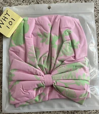 Refreshments Snazzy Shower Cap w/ Bow BUNNY SLIPPERS ONE SIZE NEW SEALED BAG