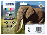 Epson 24Xl / T2438Xl (Elefant) Schwarz, Cyan, Magenta, Gelb, Light Cyan, Light M
