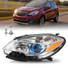 For 2013-2016 Buick Encore Halogen Projector Headlight Left Driver Side w/ Bulbs