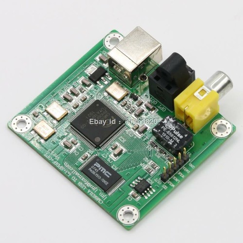CM6631A USB a fibra óptica/coaxial SPDIF I2S convertidor placa DAC 24 bits 192 khz - Imagen 3 de 6