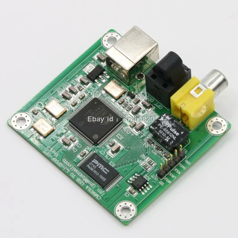 CM6631A USB to Coaxial/Optical fiber SPDIF I2S Converter DAC Board 24bit 192khz - Image 3 of 4