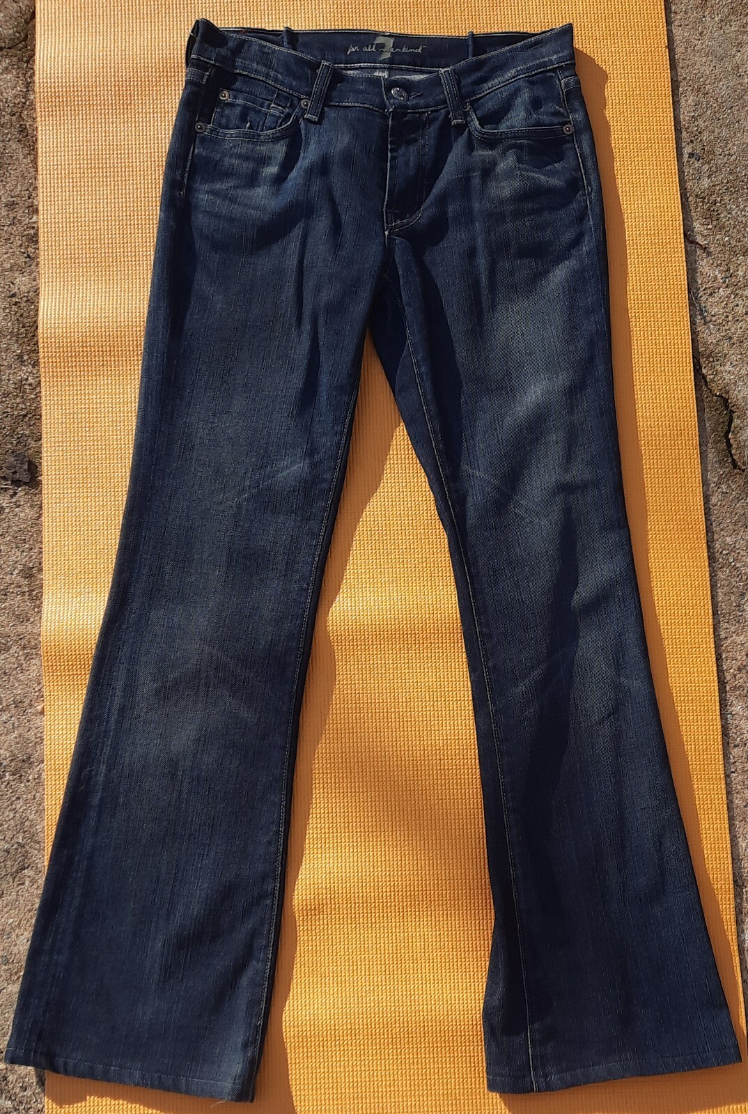 VINTAGE (2005) 7 FOR ALL MANKIND DARK WASH BOOTCU… - image 1