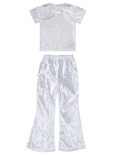Abiti svasati per bambini ragazze vestito festa set ragazzi costume abbigliamento danza jazz - Foto 28 di 64