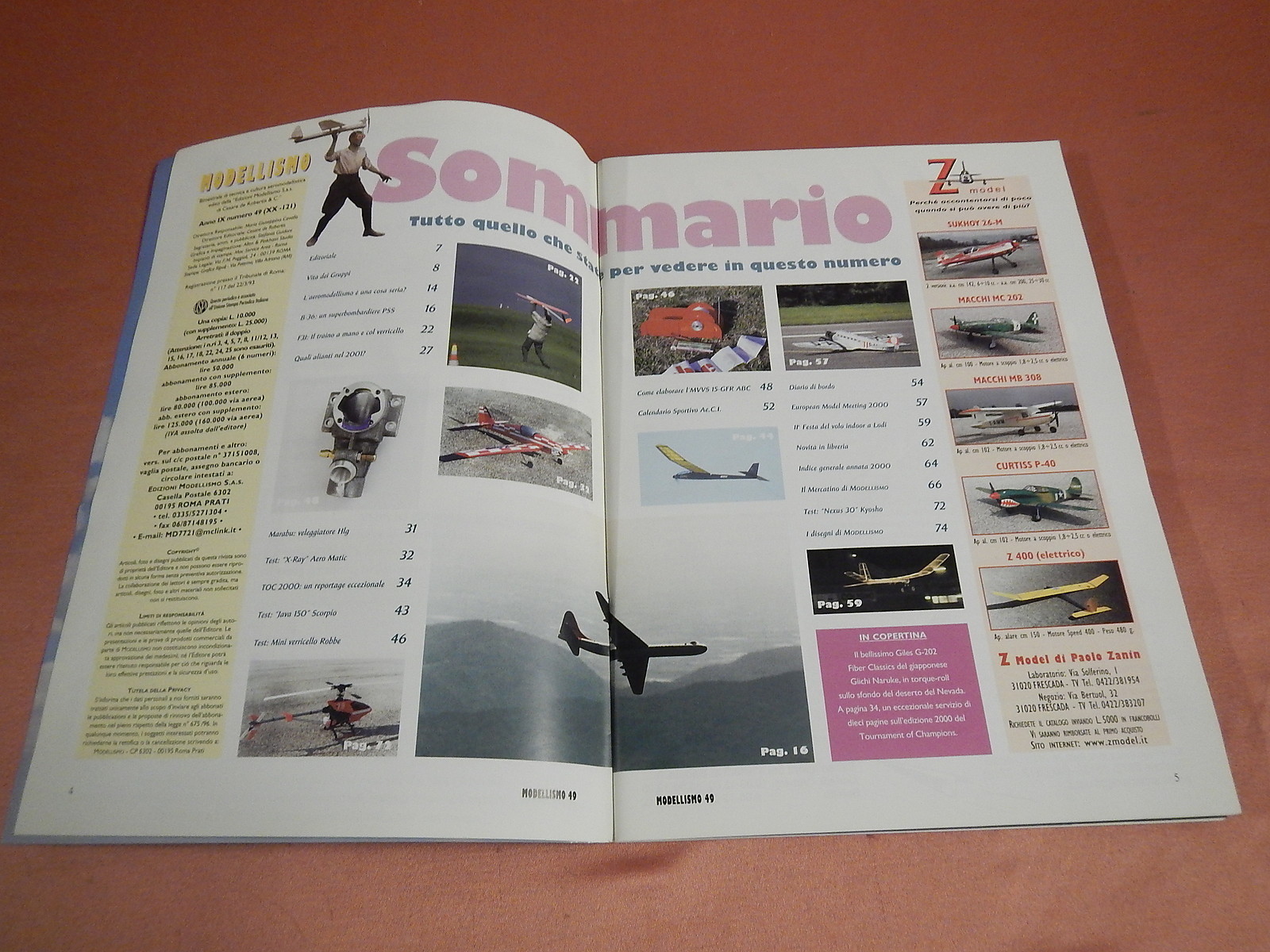 Rivista di Aeromodellismo 2001 Completa con Tavole foto 2