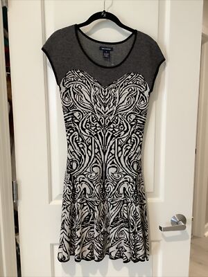 Max Edition jaquard knit fit & flare dress M