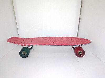 Red 22 1/4 inch Kryptonics Classic Skateboard with American Flag bottom