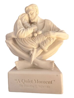 Timothy P Schmalz  A Quiet Moment Holy Family Resin Stone Sculpture Nativity