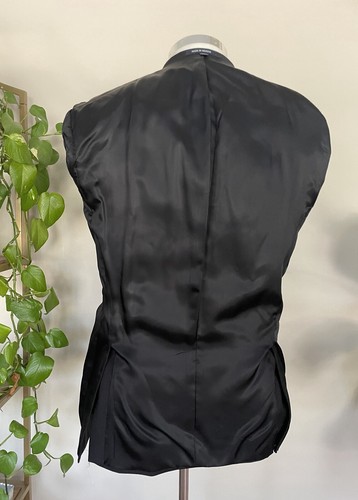 Jos A Bank 1905 One Button Tuxedo Jacket Black Wool Sport Coat Jacket Size 39R - Picture 9 of 11